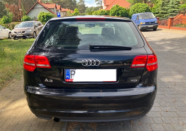 Audi A3 cena 38800 przebieg: 205600, rok produkcji 2012 z Leszno małe 407